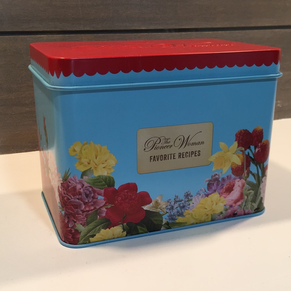 The Pioneer Woman Favorite Recipes Tin Recipe Box